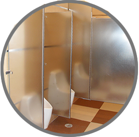 mampara acero inoxidable